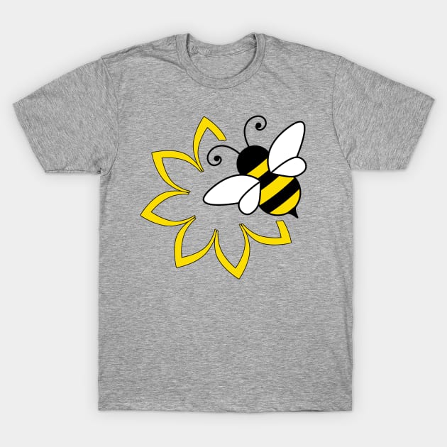 Bee on the fower T-Shirt by Florin Tenica